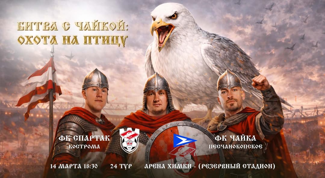 Матчевая программа ФК «Спартак» Кострома - ФК «Чайка» Песчанокопское, 14 марта, 24-й тур, Лига PARI